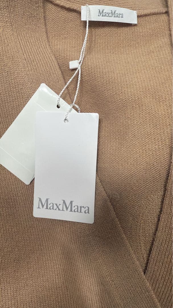 新品MAX MARA マックスマーラ カーディガン1951 キャメル L