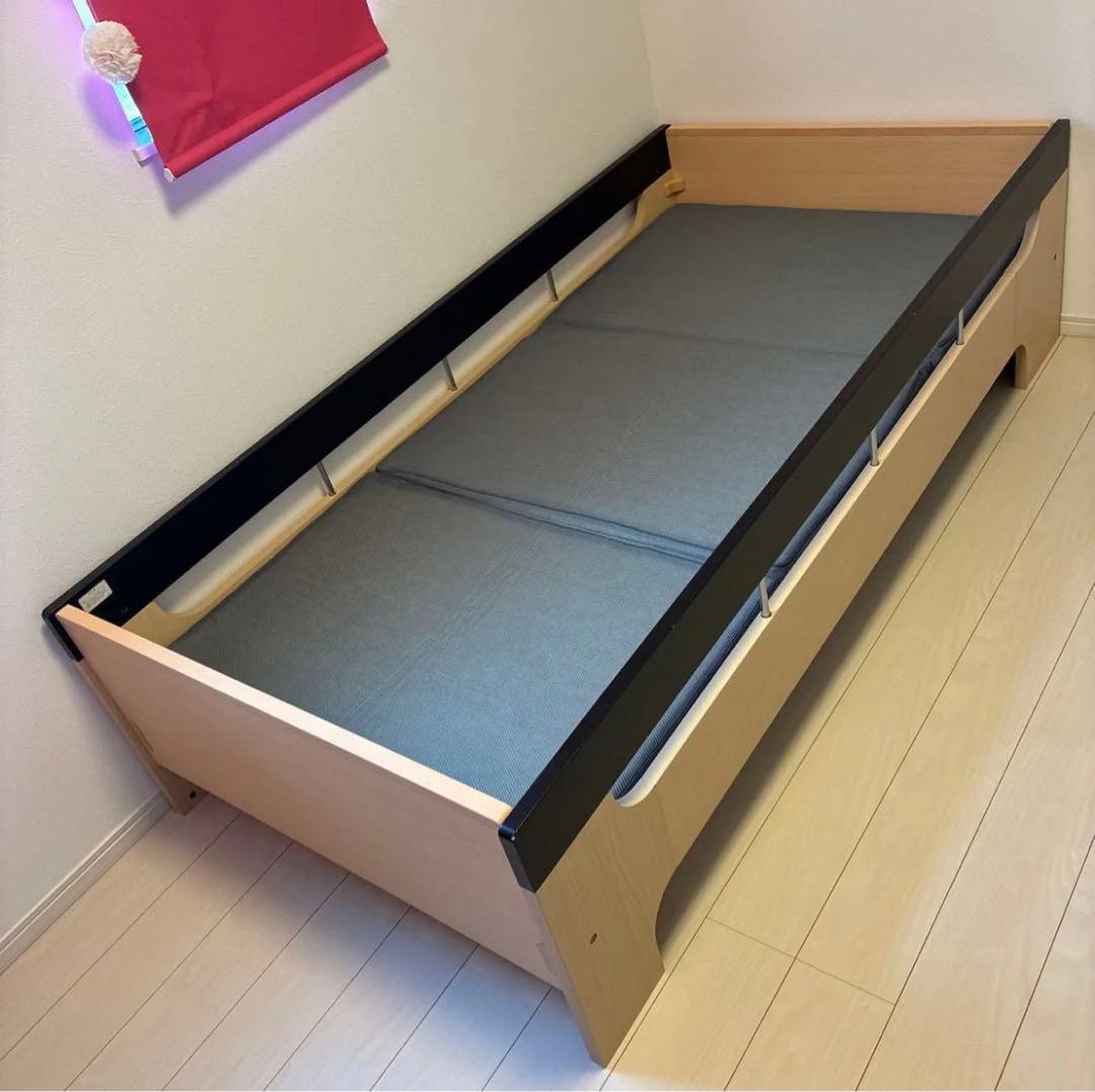 【週末値下げ】 コイズミ 木製シンプルすのこベッド シングル