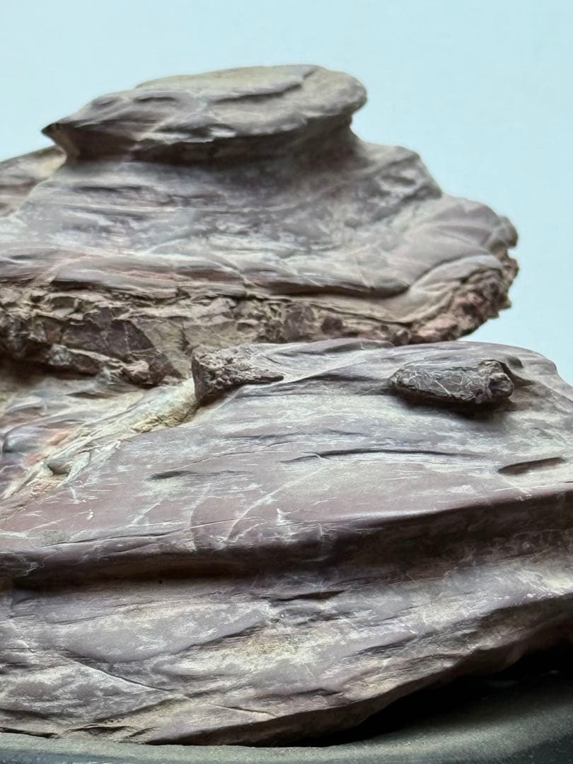 天然石 水石 紫色と茶色の岩