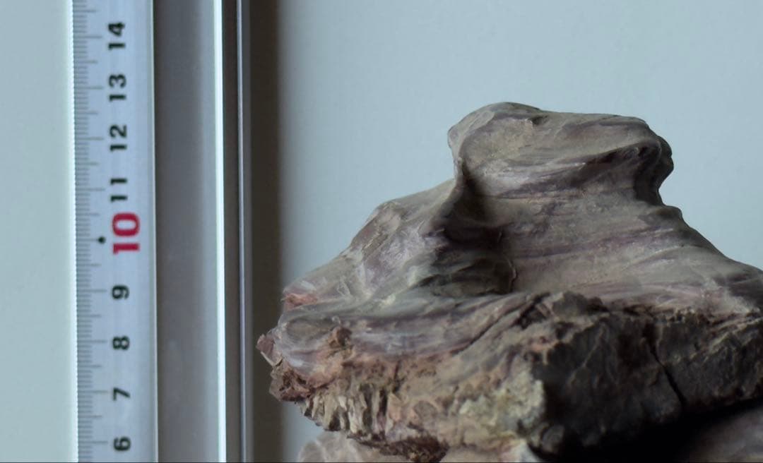 天然石 水石 紫色と茶色の岩