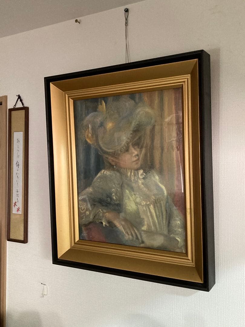 絵画/人物画/ルノアール[帽子の女] F10号/油彩(工藝画) / 名画/印象派