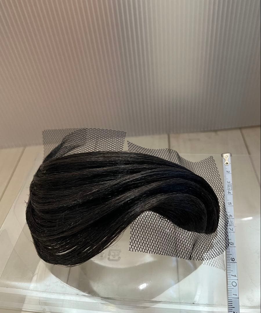 社交ダンス　前髪オーナメント　左分け右流れ　5連　自然色　多美咲