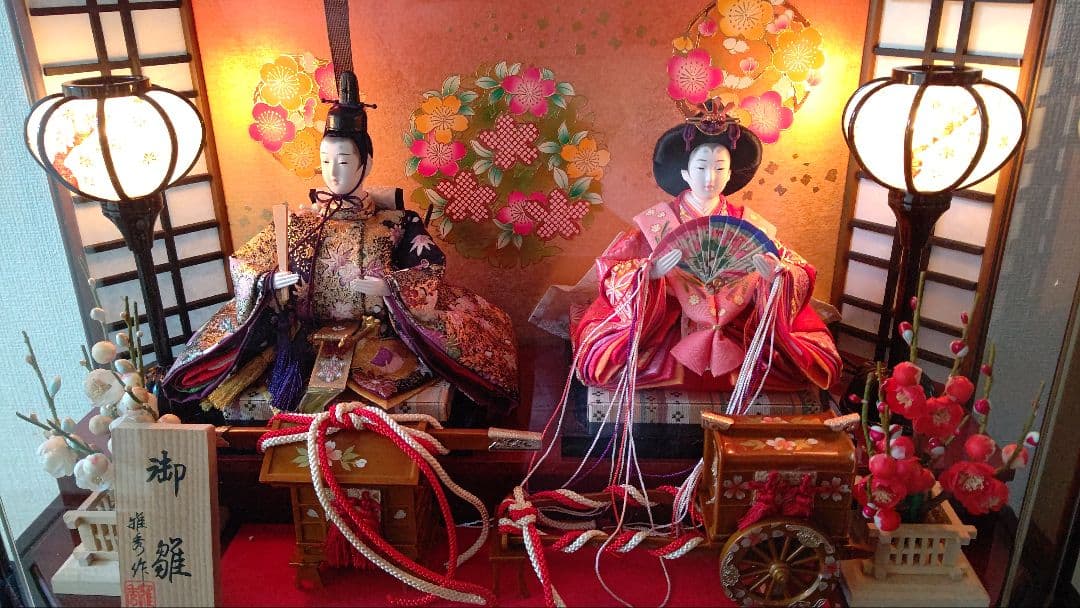 美品 お雛様 アクリルケース入り 雛人形