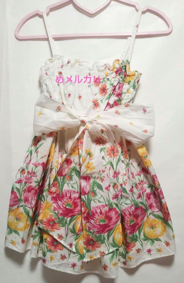 LIZ LISA リズリサ 花柄チュニック 花柄キャミソール リボン付② タグ付