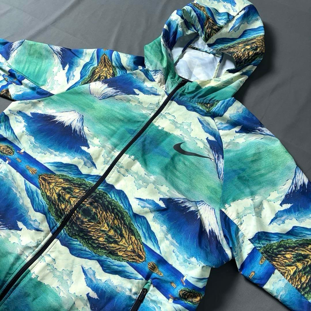 NIKE 東京マラソン 限定 ナイロンジャケット 富士山 総柄 和柄 ランニング