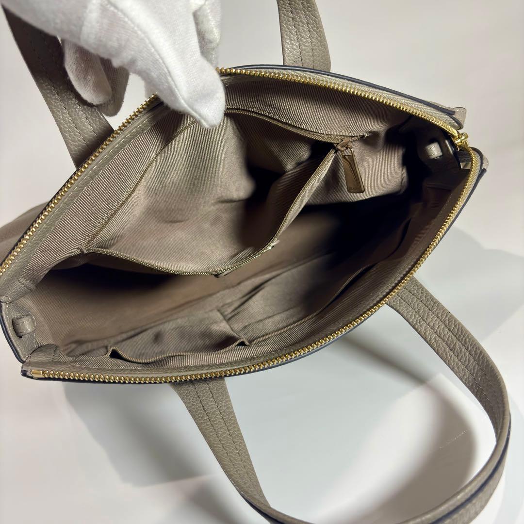 【極美品】 FURLA フルラ ジャダ 2WAY ショルダーバッグ グレージュ