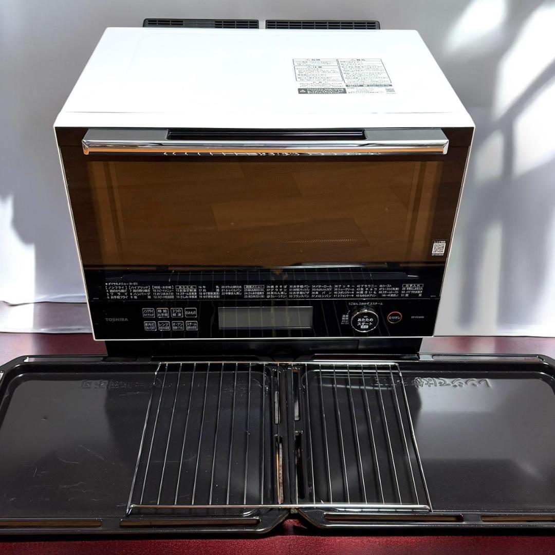 ☆美品 東芝 ER-VD3000 W 過熱水蒸気 スチームオーブンレンジ 30L