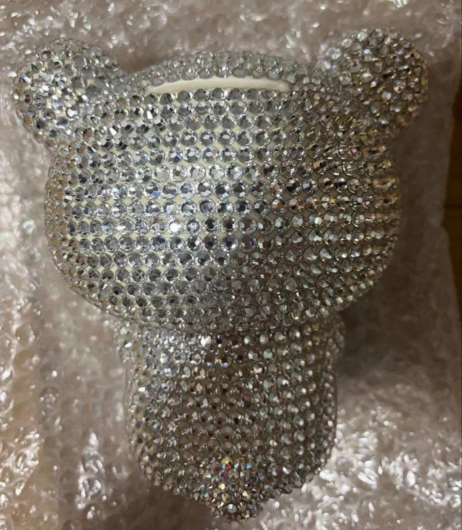 ラインストーンハンドメイドリラックマ貯金箱