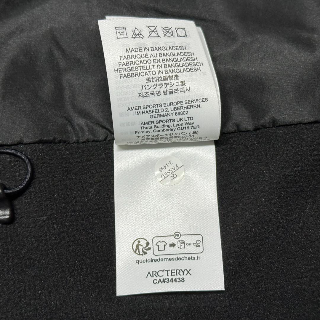 ARC'TERYX ATOM HOODY L 黒 X000007487