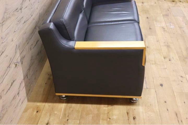 GMFK254○応接ソファ 2人掛けソファ ラブソファ 2シーター 本革 メー