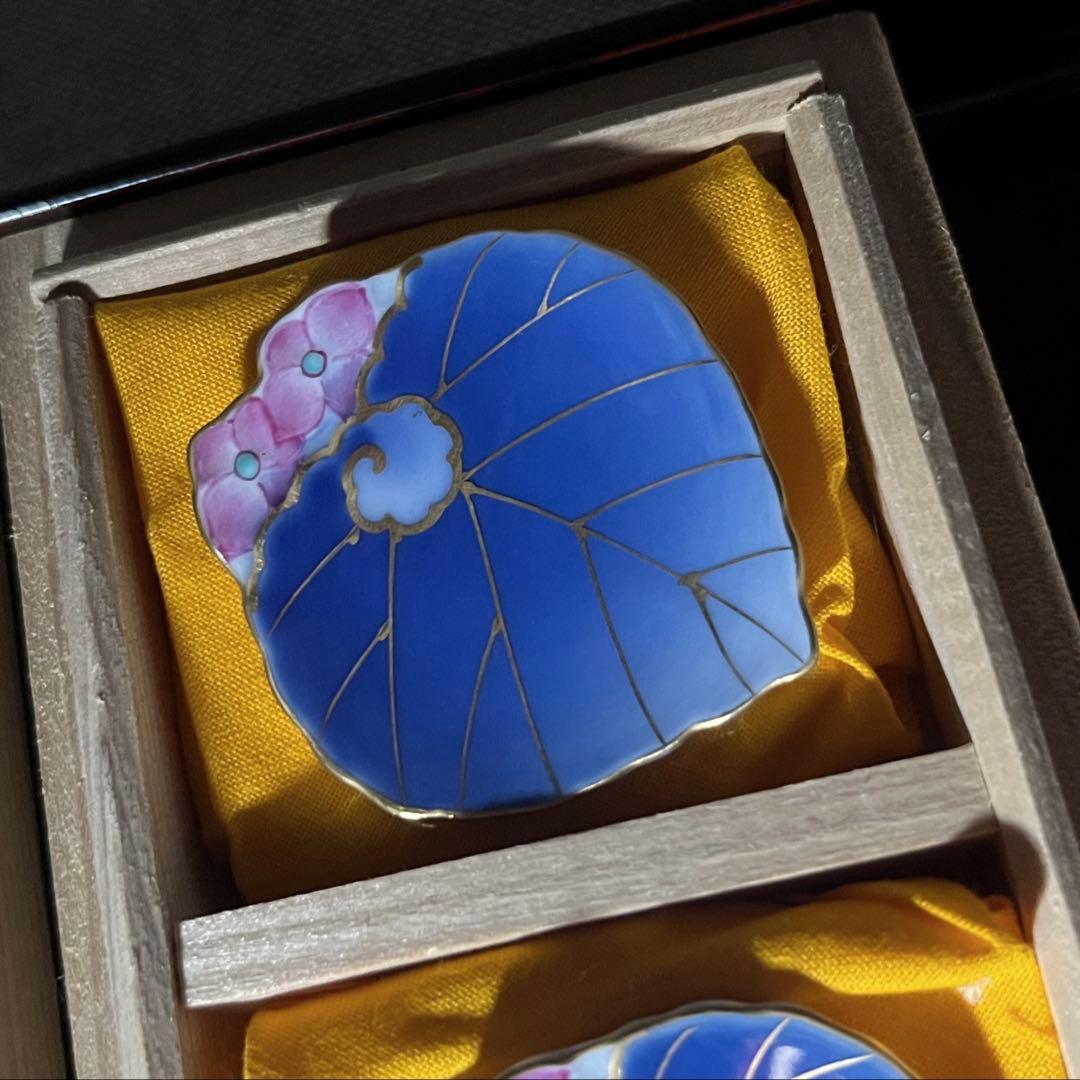 香蘭社　愁海棠　磁藝工房　磁芸工房　箸置き　5点