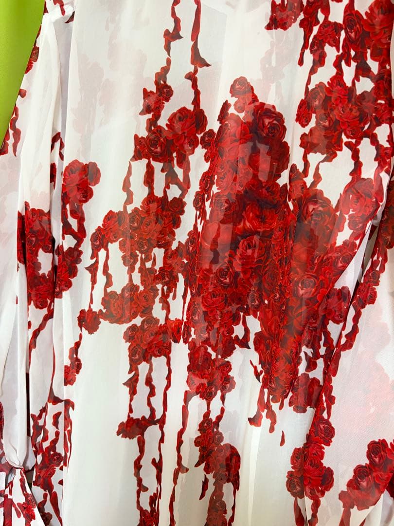 H.NAOTO ブラッディローズ　ブラウス