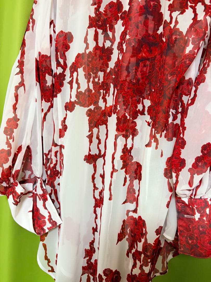 H.NAOTO ブラッディローズ　ブラウス