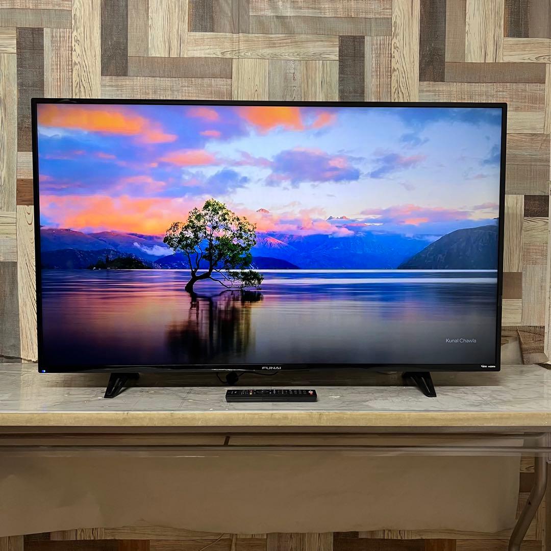 全国送料込❣️フナイ 50型 4K液晶テレビ 外付けHDD裏番組録画対応