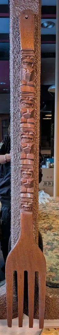 アンティーク　巨大スプーン＆・フォーク　飾り