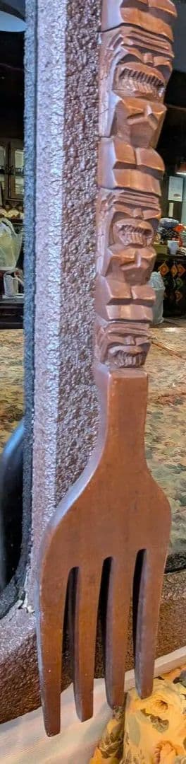 アンティーク　巨大スプーン＆・フォーク　飾り