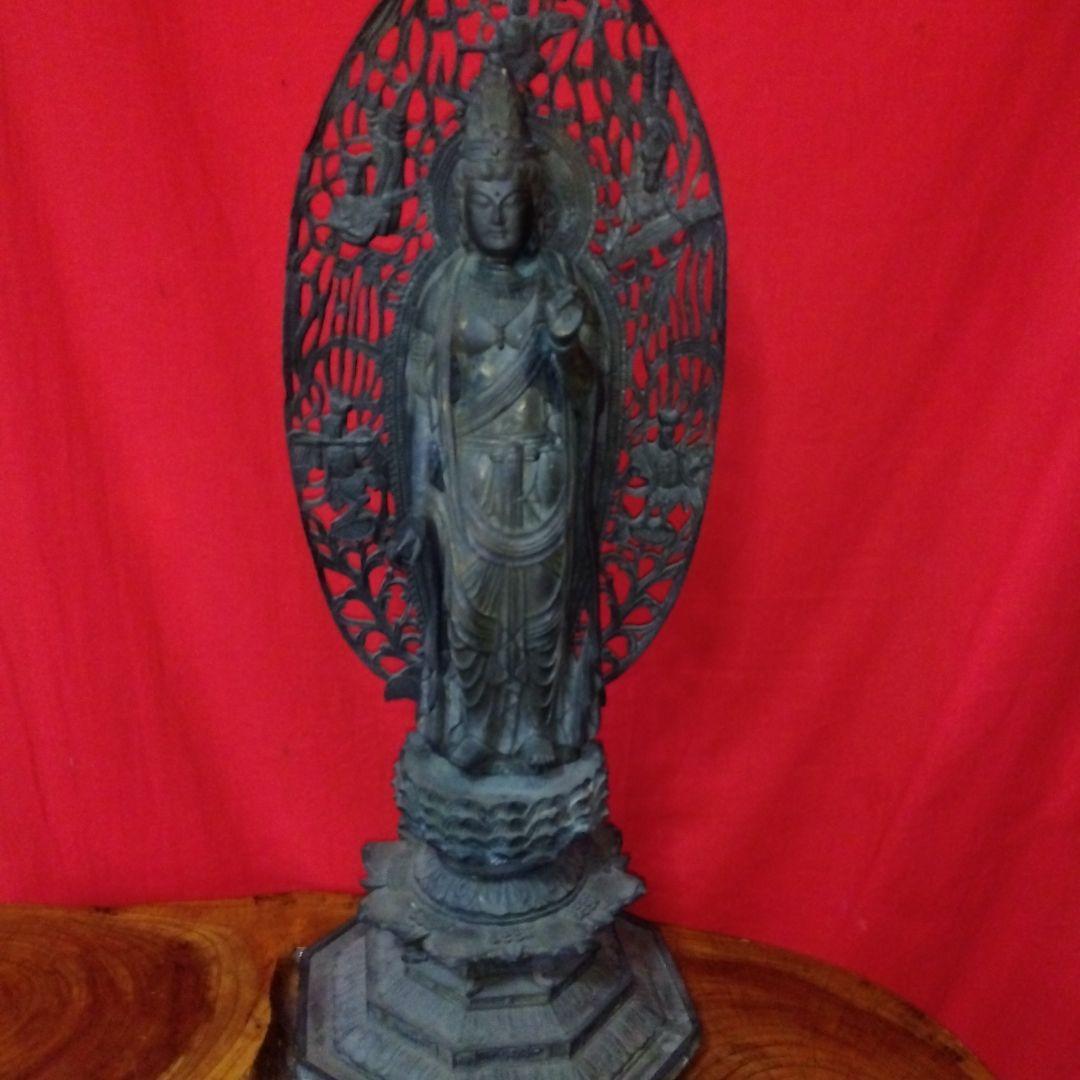 銅造、仏像、美品に近い ５２センチ、二つセット、専用です、