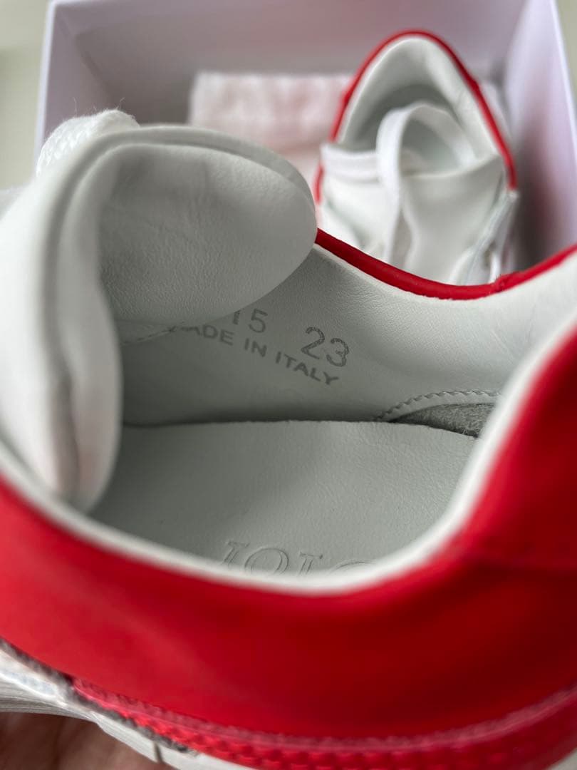 Dior ホワイト/レッド スニーカー 15cm