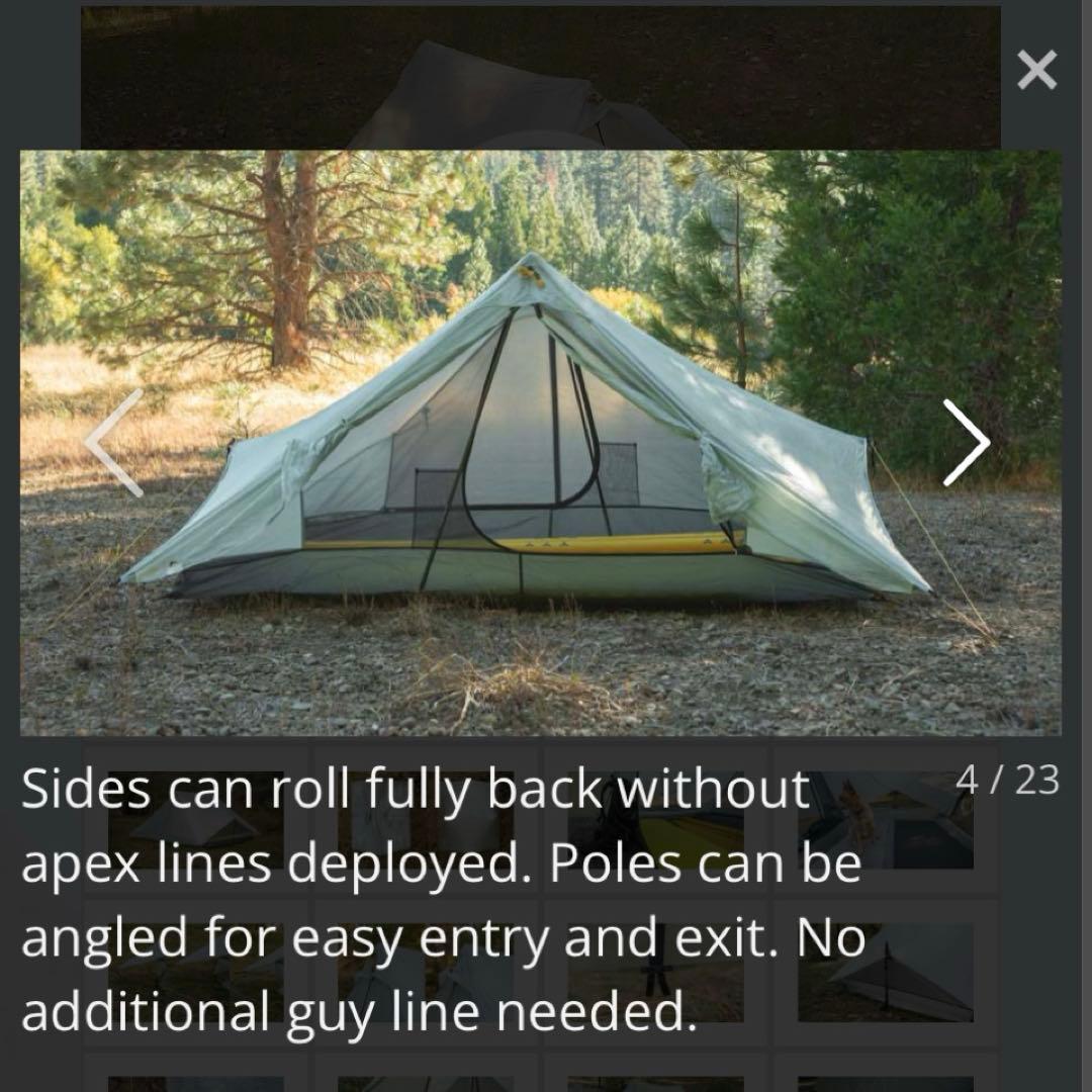 Tarptent Dipole 2 Li DCF ULテント