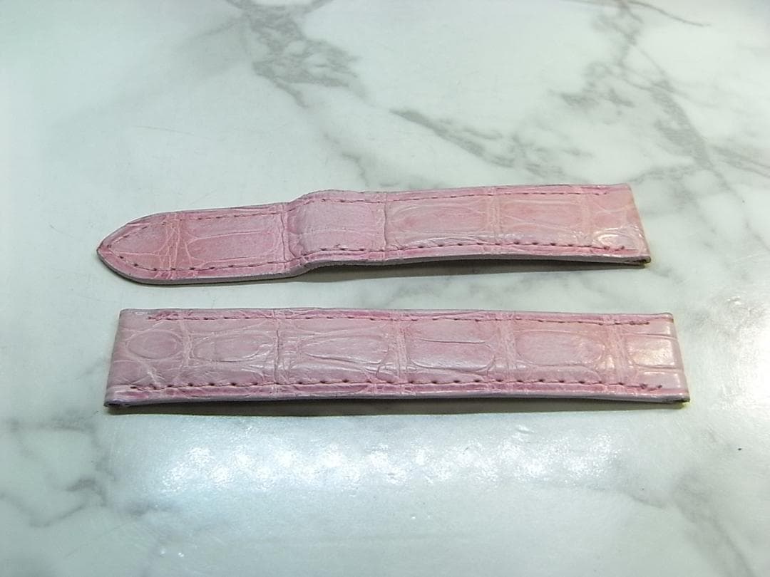 coin様　　カルティエ　純正　クロコダイル　ベルト　Ｄバックル用　ピンク