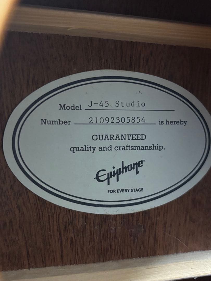 ギター Epiphone J-45 STUDIO