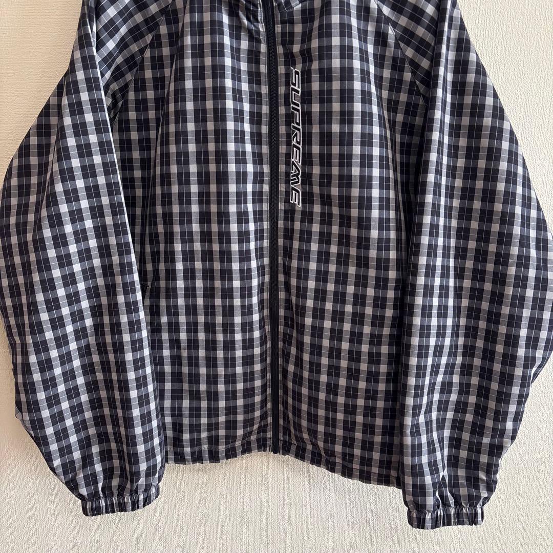 Supreme Plaid Track Jacket Black チェック
