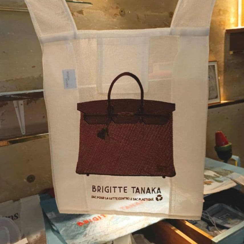 ブリジットタナカ　オーガンジーエコバッグ　GARASE パリ　フランス