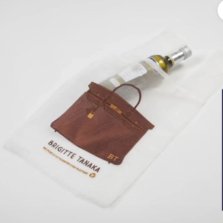 ブリジットタナカ　オーガンジーエコバッグ　GARASE パリ　フランス