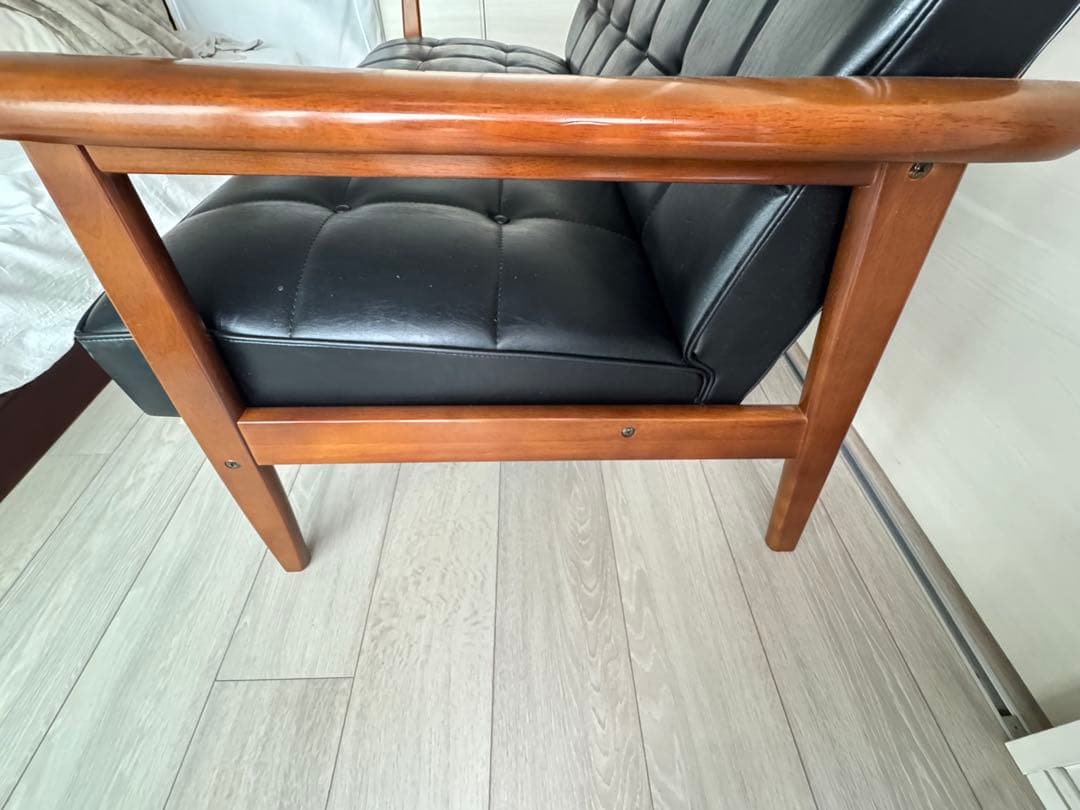 20年購入【カリモク60】 Kチェア ソファ 2人掛け スタンダードブラック