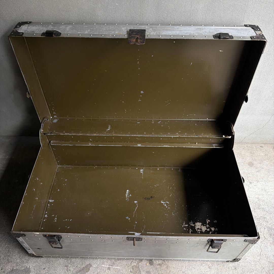 オールドビンテージ US製　アルミケース　ジュラルミントランクケース