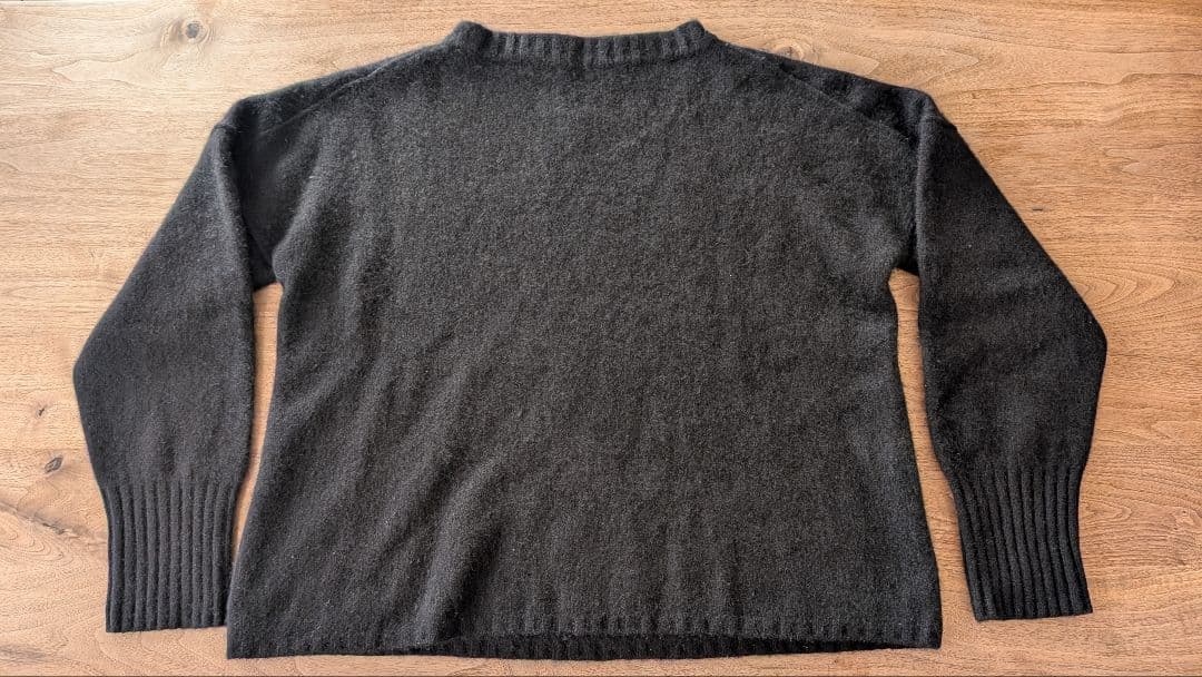 【美品タグ付】YINDIGO AM Cashmere GUERNSEY ブラック