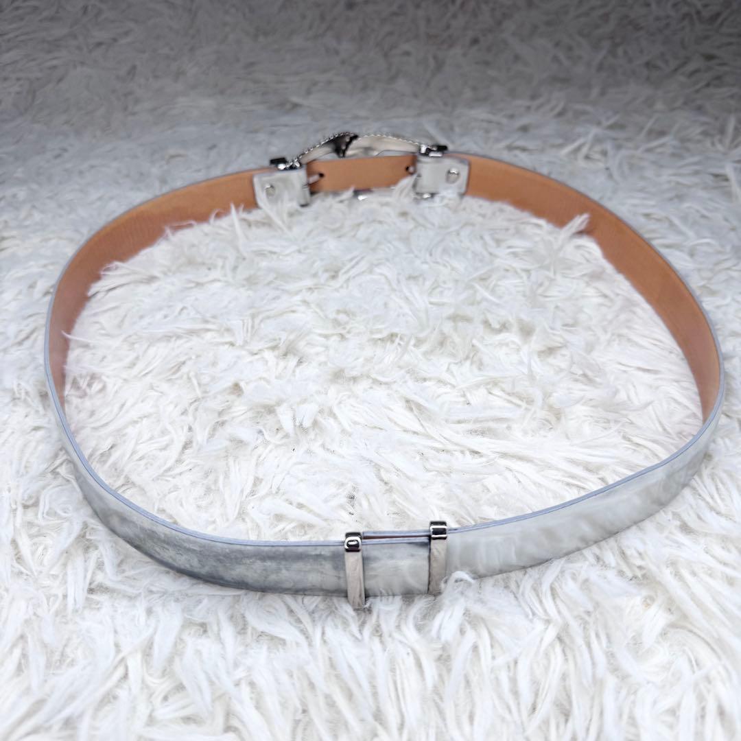 【メルカリ初登場】TOGA PULLA ダブル バックル ベルト シルバー