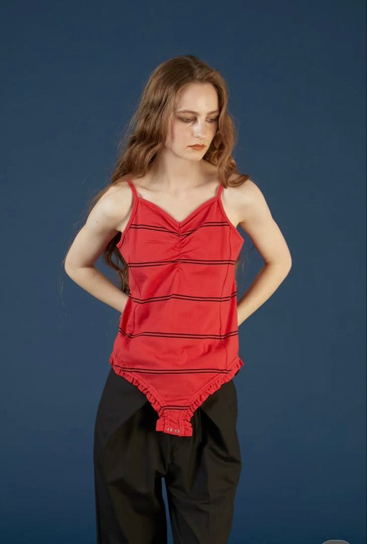 crinklecrinklecrinkle border frillキャミ