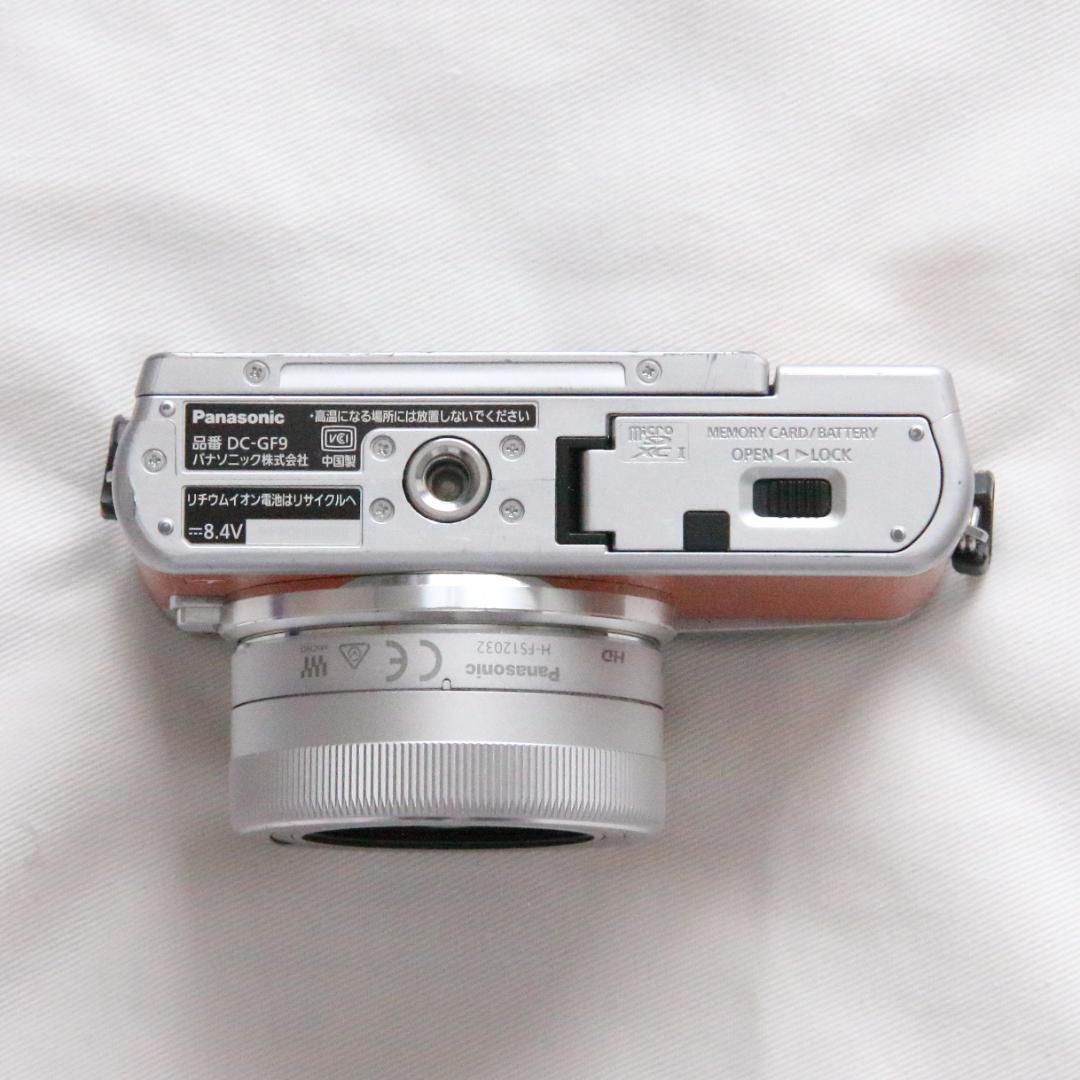 LUMIX ミラーレス一眼 オレンジ DC-GF9 交換レンズ３本付き