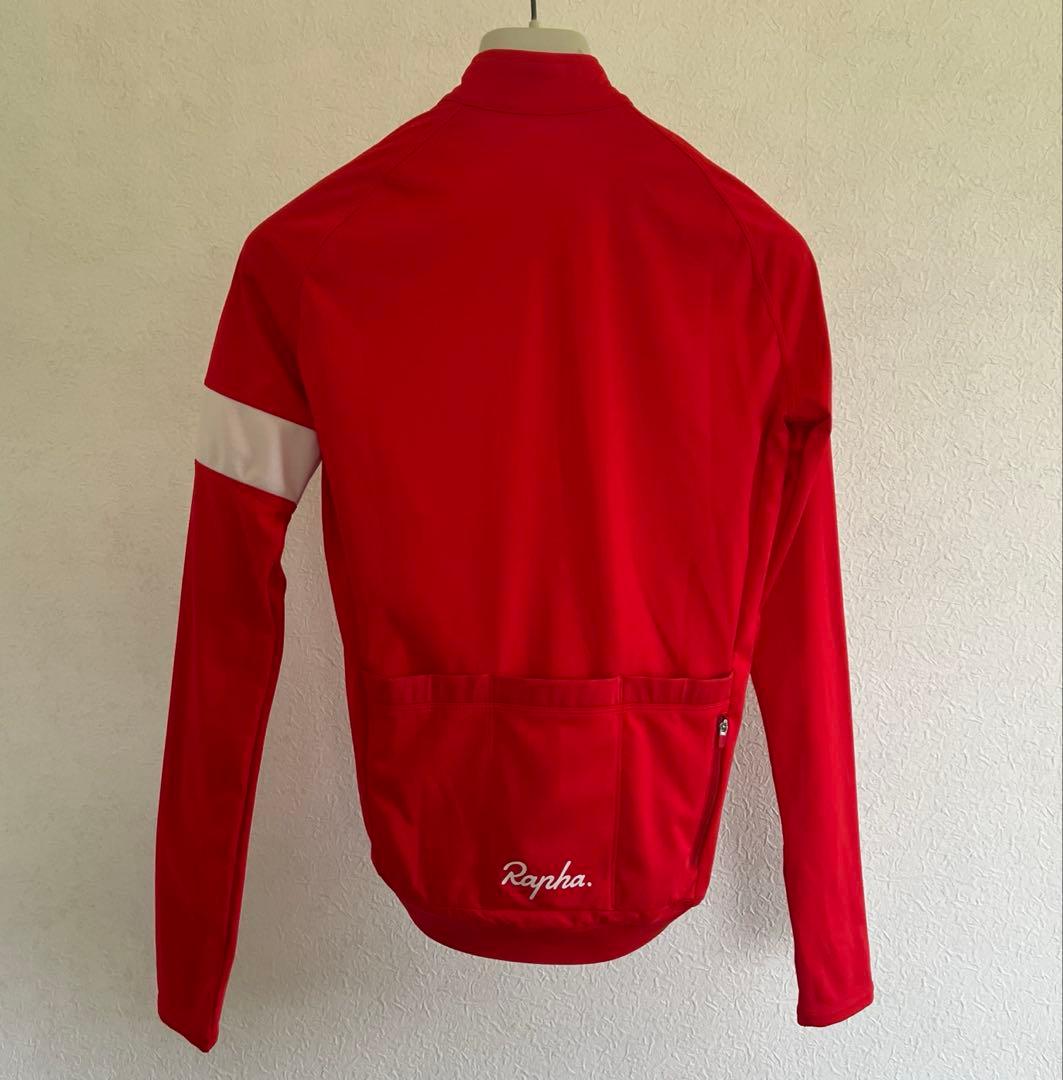 新品 Rapha ラファ サイクリング ジャージ シャツ 赤 白 XS