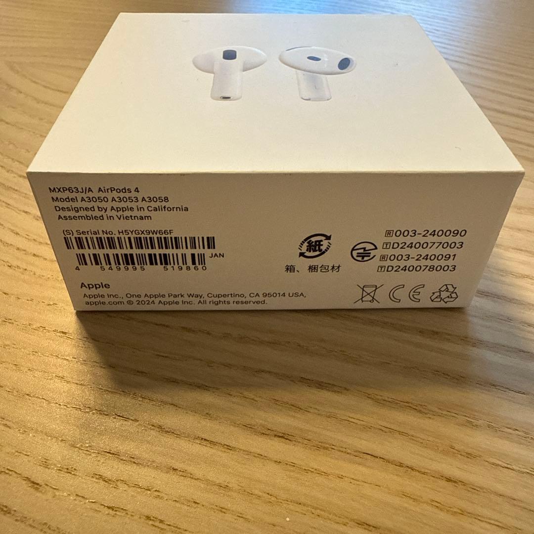 AirPods 4 Apple純正規品 新品未使用