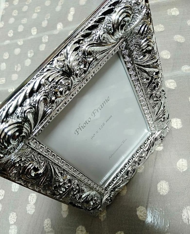 新品 Afternoon Tea フォトフレーム シルバー 写真立て