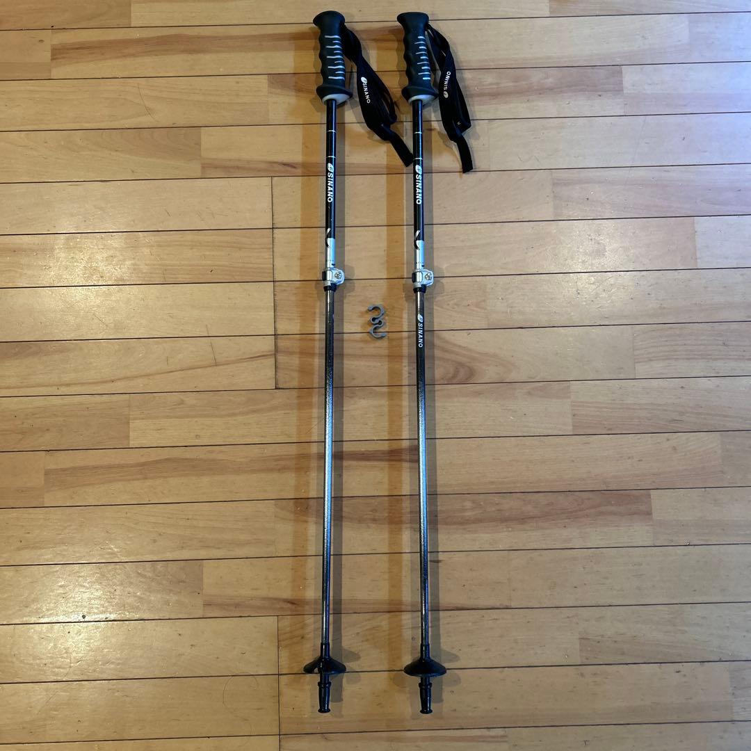 SINANO スキー ストック 伸縮式