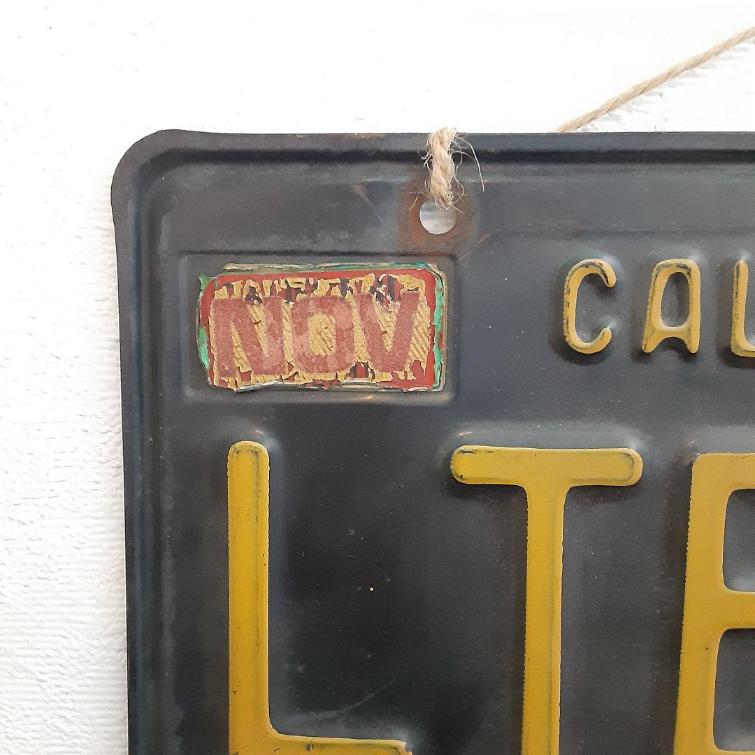 【さぶ】ナンバープレート ライセンスプレート カリフォルニア 前後セット