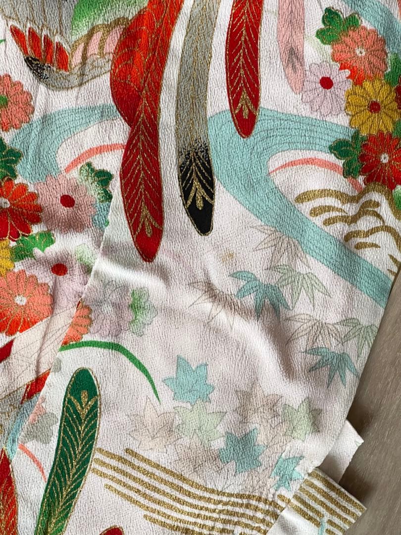 七五三　ビンテージ着物セット　3歳　作り帯+ 被布