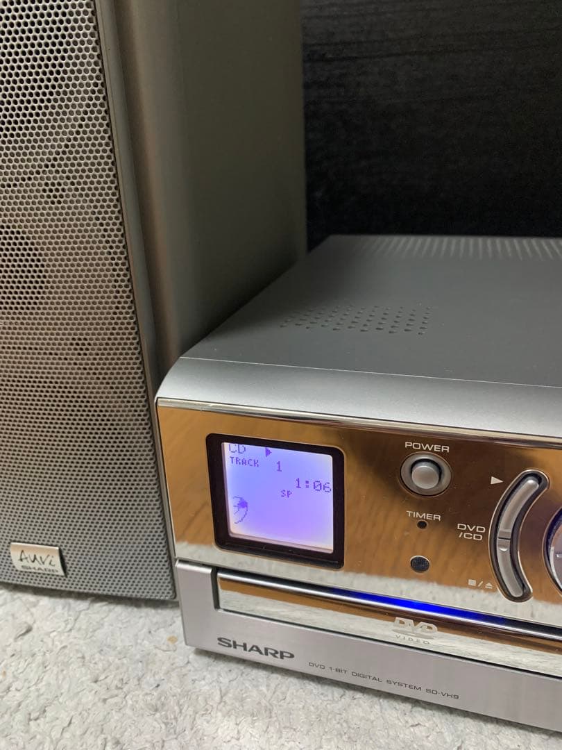 ☆SHARP☆ミニコンポ SD-VH9-Sシャープ CD MD DVD