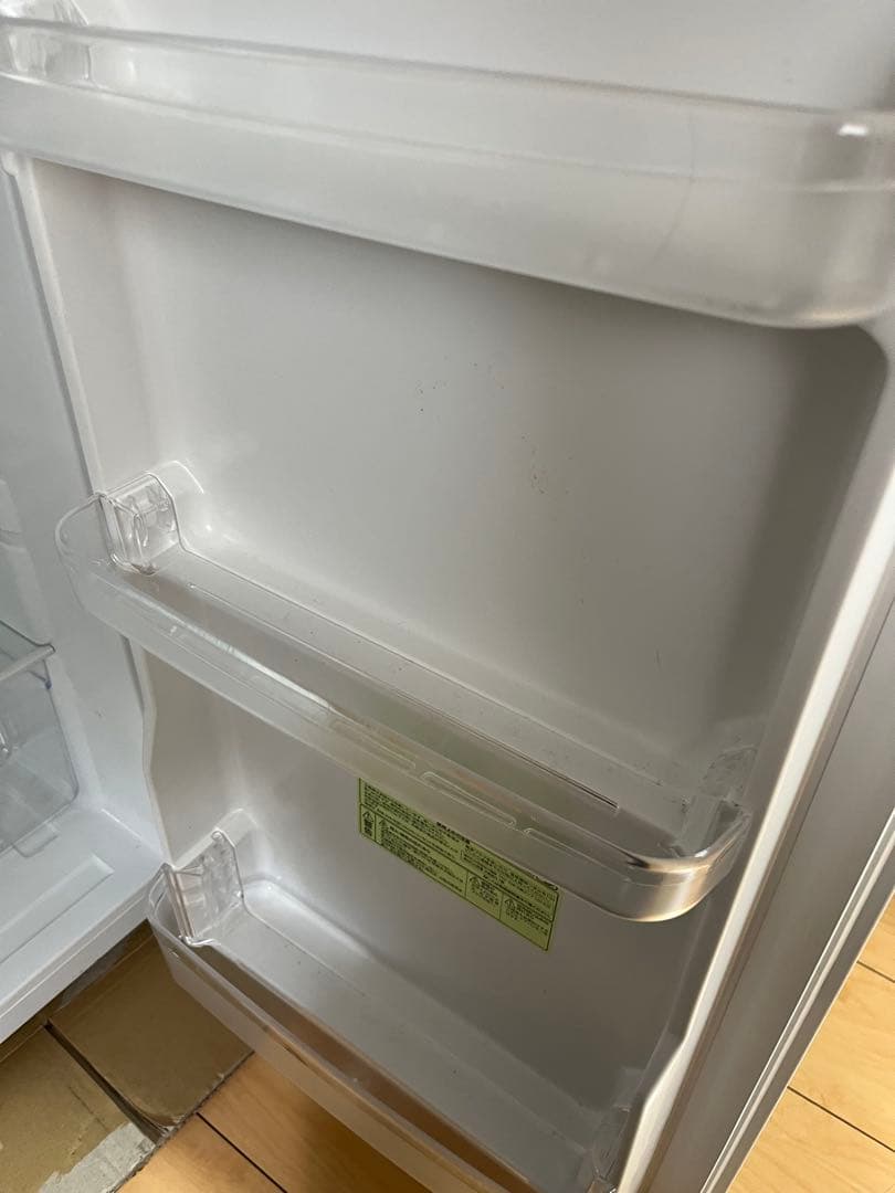 IRIS OHYAMA 冷蔵庫 透明ガラス棚付き