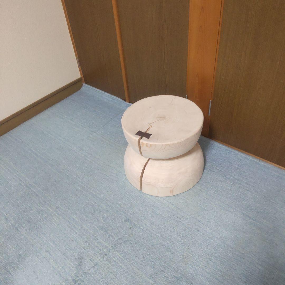 檜丸太椅子 スツール
