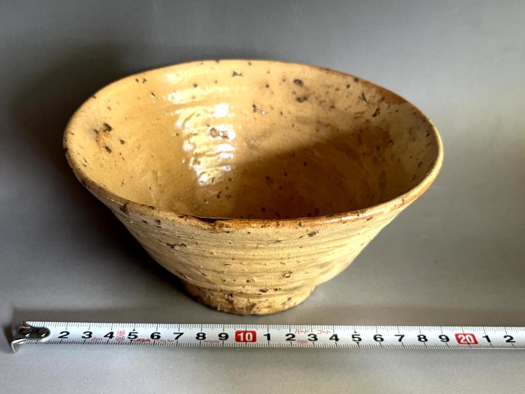 茶碗■古い黄伊羅保茶碗 古井戸茶碗 古美術 時代物 骨董品■