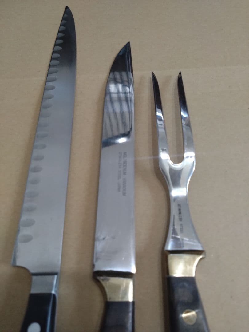筋引き　カービングナイフ　フォーク　セット