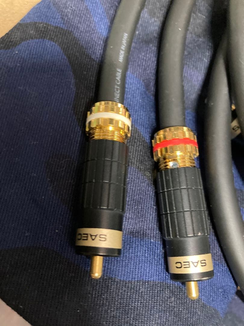 SAEC RCAケーブル 金メッキコネクタ