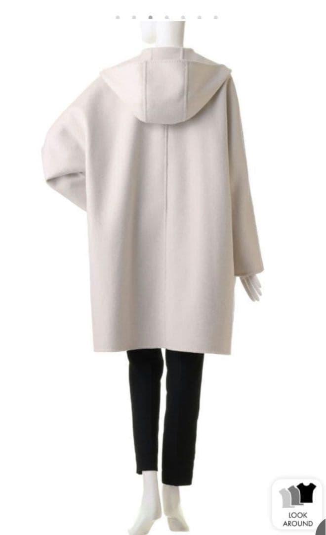 ebure　 リュクスビーバーフーデットショートコート