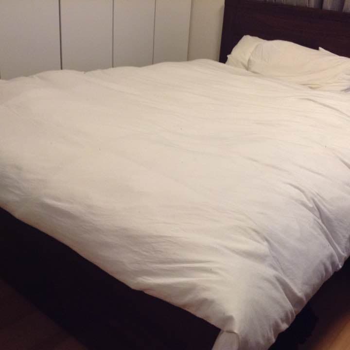 ダブルベッド マットレス付き