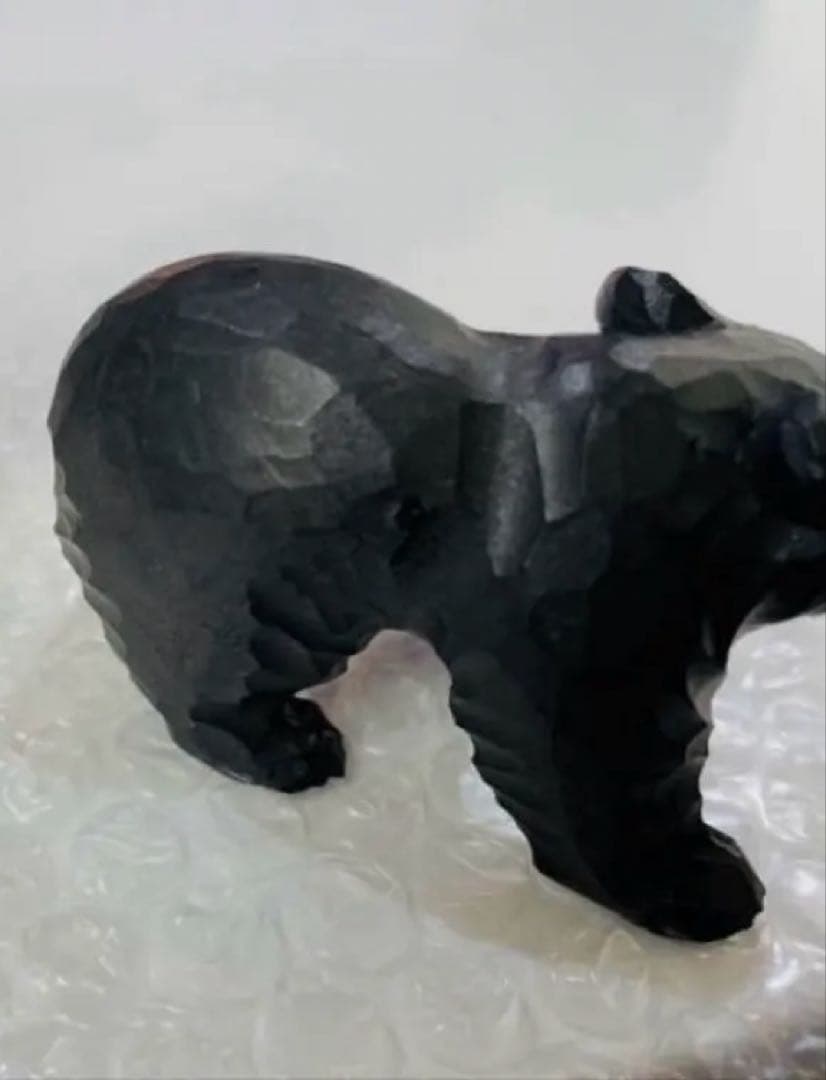 希少 超激レア 縁起物 限定 無印 福缶 栗田民芸店　木彫りのクマ 置物