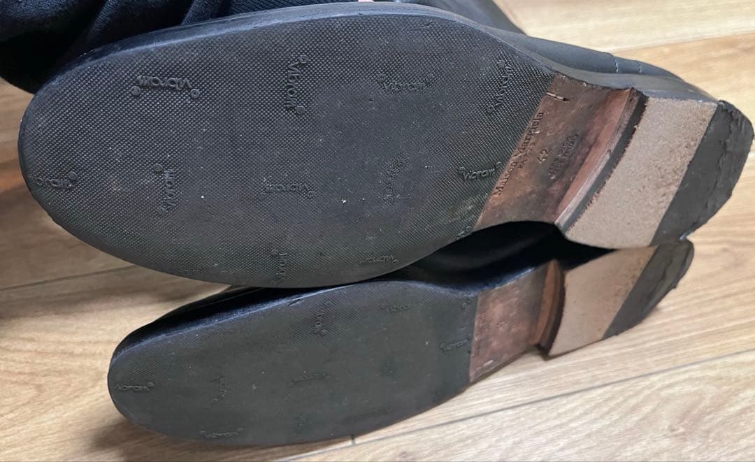 Maison Margiela バックジップブーツ 42 レザー ブラック